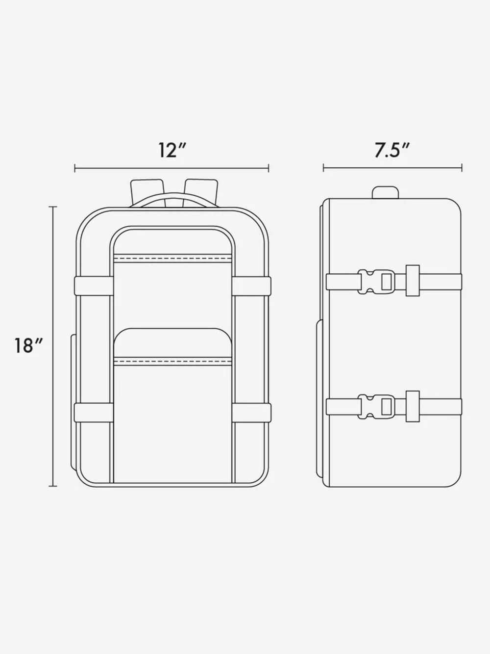 Calpak Terra 26L Laptop Duffel Backpack in Obsidian - Picture 4 of 14